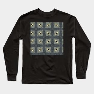 Hawaiian Cats Eye Geometric Nature Pattern Long Sleeve T-Shirt